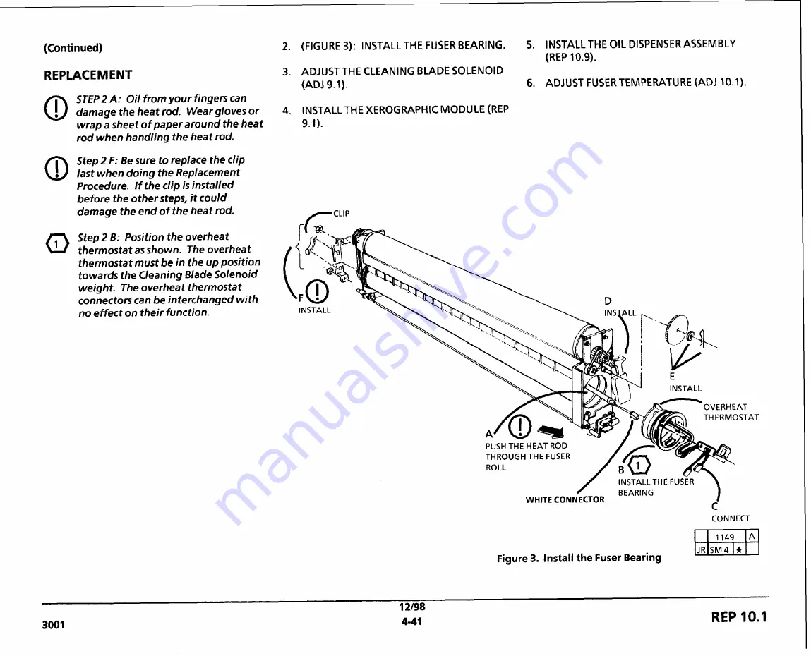 Xerox 3001 Service Manual Download Page 221