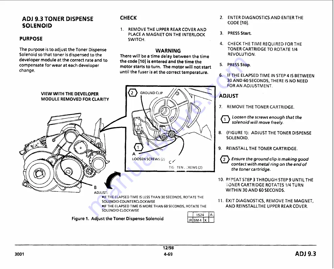 Xerox 3001 Service Manual Download Page 249