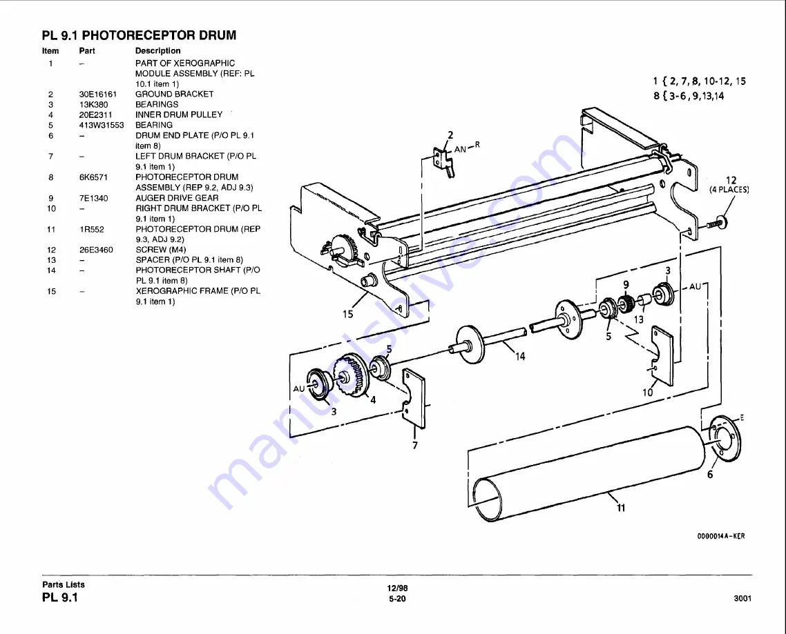 Xerox 3001 Service Manual Download Page 272