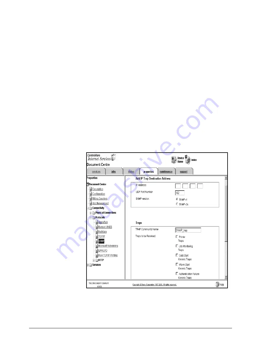 Xerox 490ST - Document Centre B/W Laser Printer System Administration Manual Download Page 166