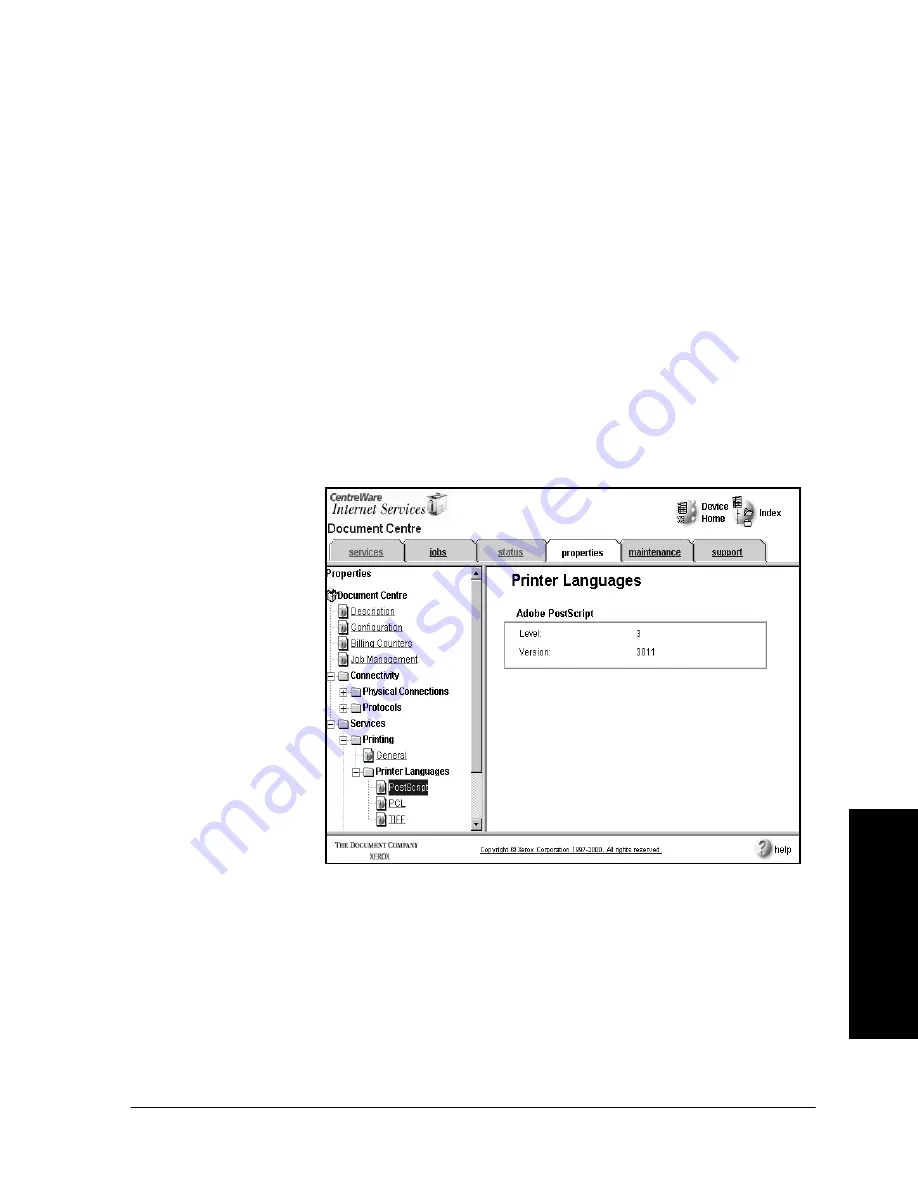 Xerox 490ST - Document Centre B/W Laser Printer System Administration Manual Download Page 185