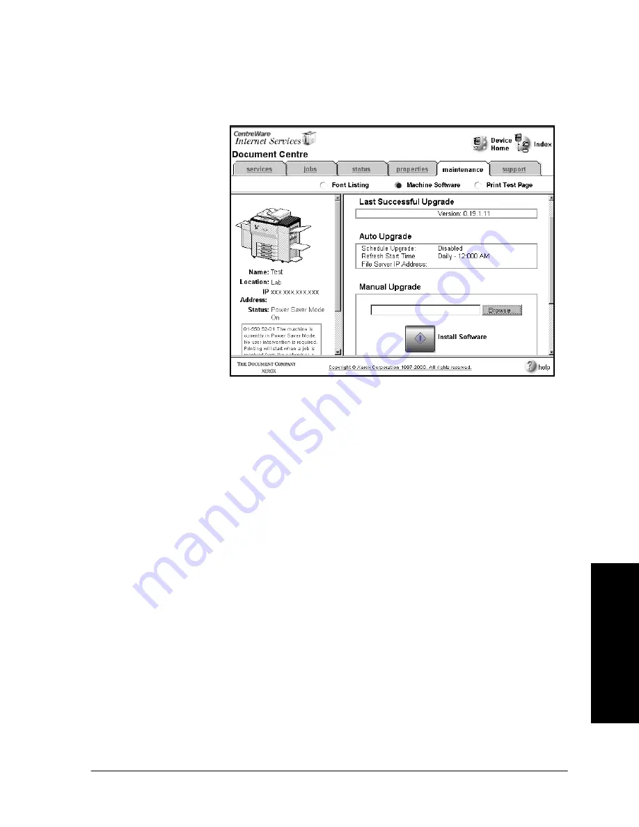 Xerox 490ST - Document Centre B/W Laser Printer System Administration Manual Download Page 213