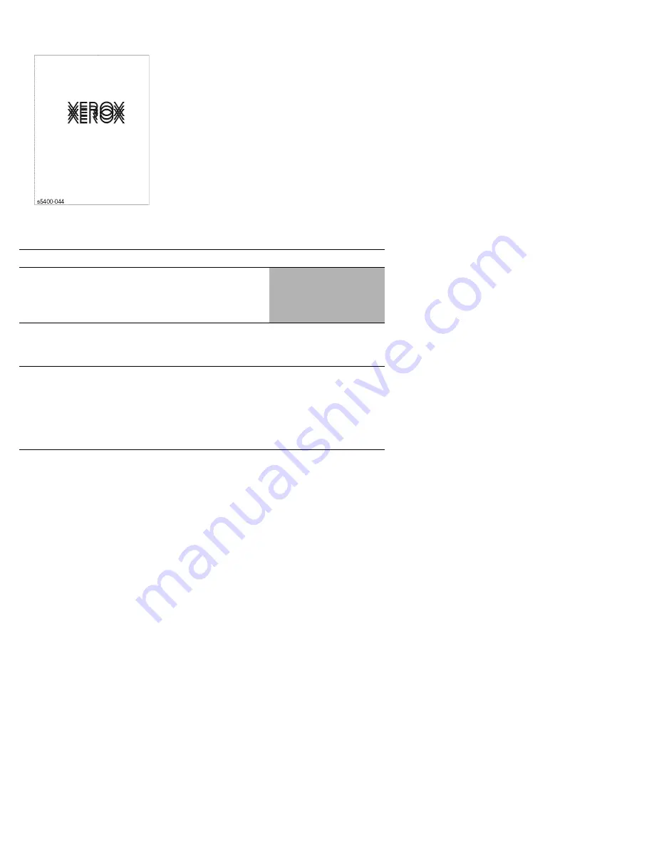 Xerox 5400N - Phaser B/W Laser Printer Service Quick Reference Manual Download Page 243