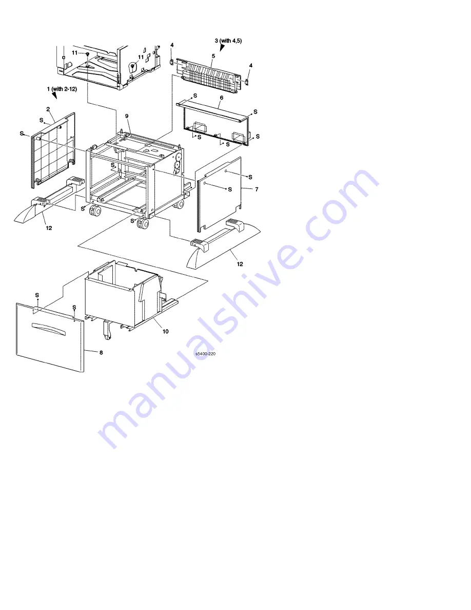 Xerox 5400N - Phaser B/W Laser Printer Service Quick Reference Manual Download Page 447