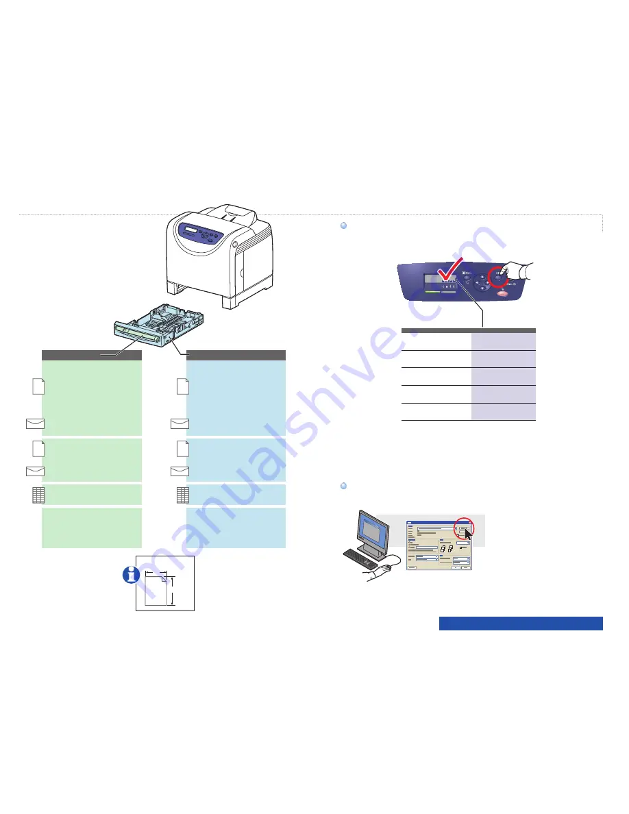 Xerox 6125N - Phaser Color Laser Printer Quick Use Manual Download Page 3