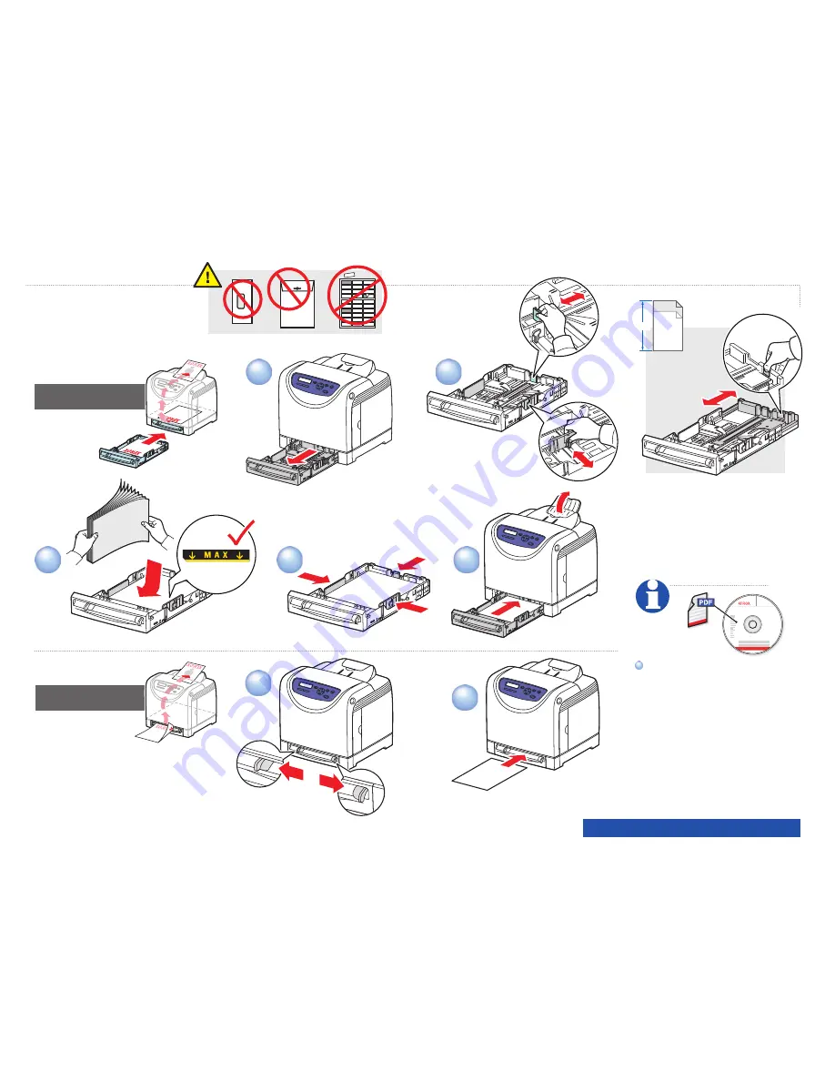 Xerox 6125N - Phaser Color Laser Printer Quick Use Manual Download Page 4