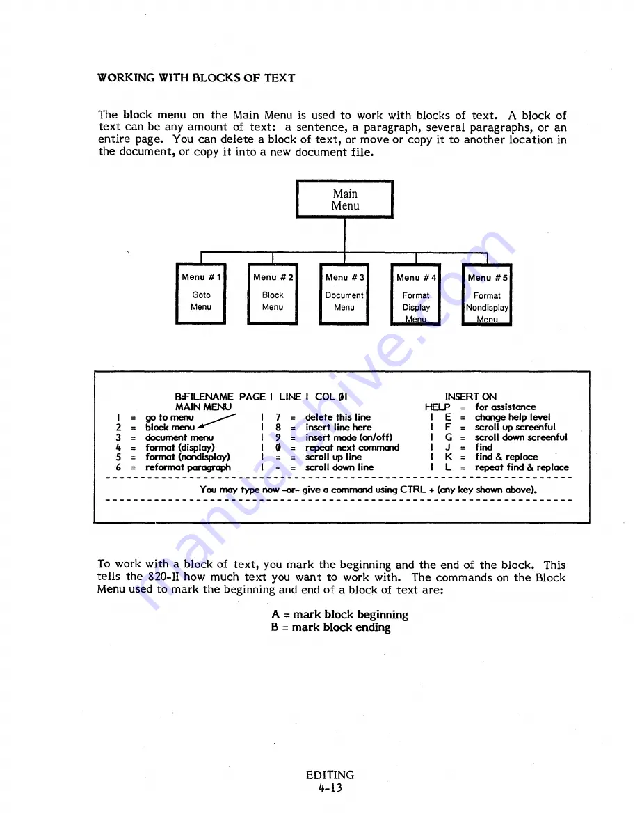 Xerox 820-II Word Processing Applications And Reference Manual Download Page 57