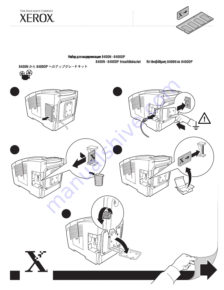 Xerox 8400N - Phaser Color Solid Ink Printer Accessories Manual Download Page 14