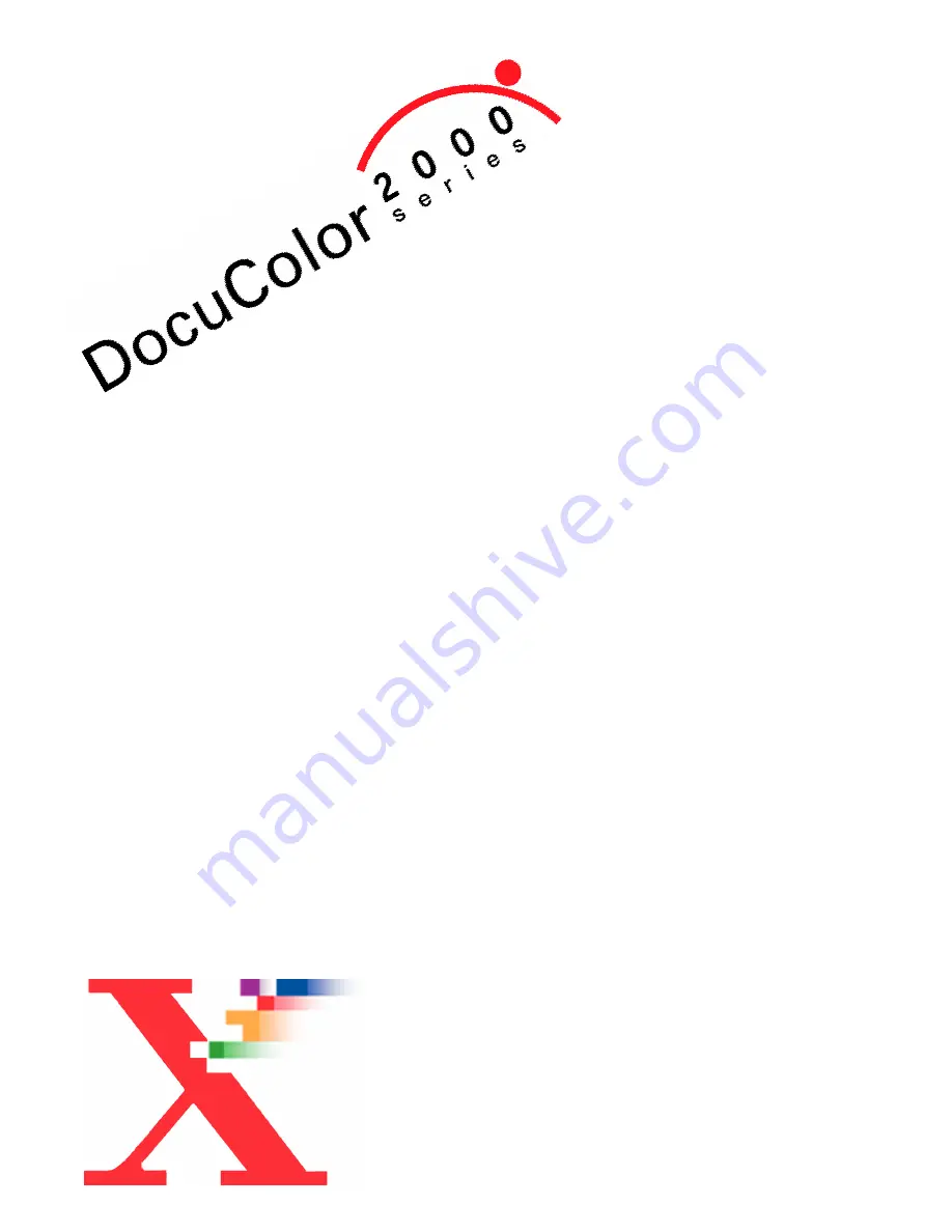 Xerox DocuColor 2045 Operator'S Manual Download Page 1