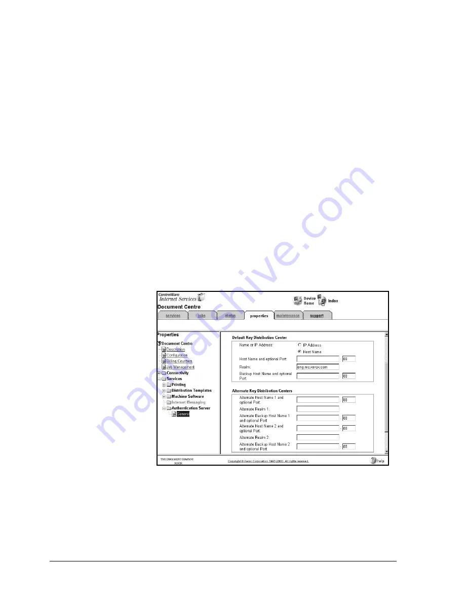 Xerox Document Centre 480 ST System Administration Manual Download Page 206