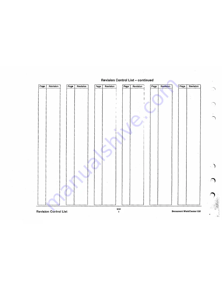 Xerox Document Workcenter 150 Service Manual Download Page 6