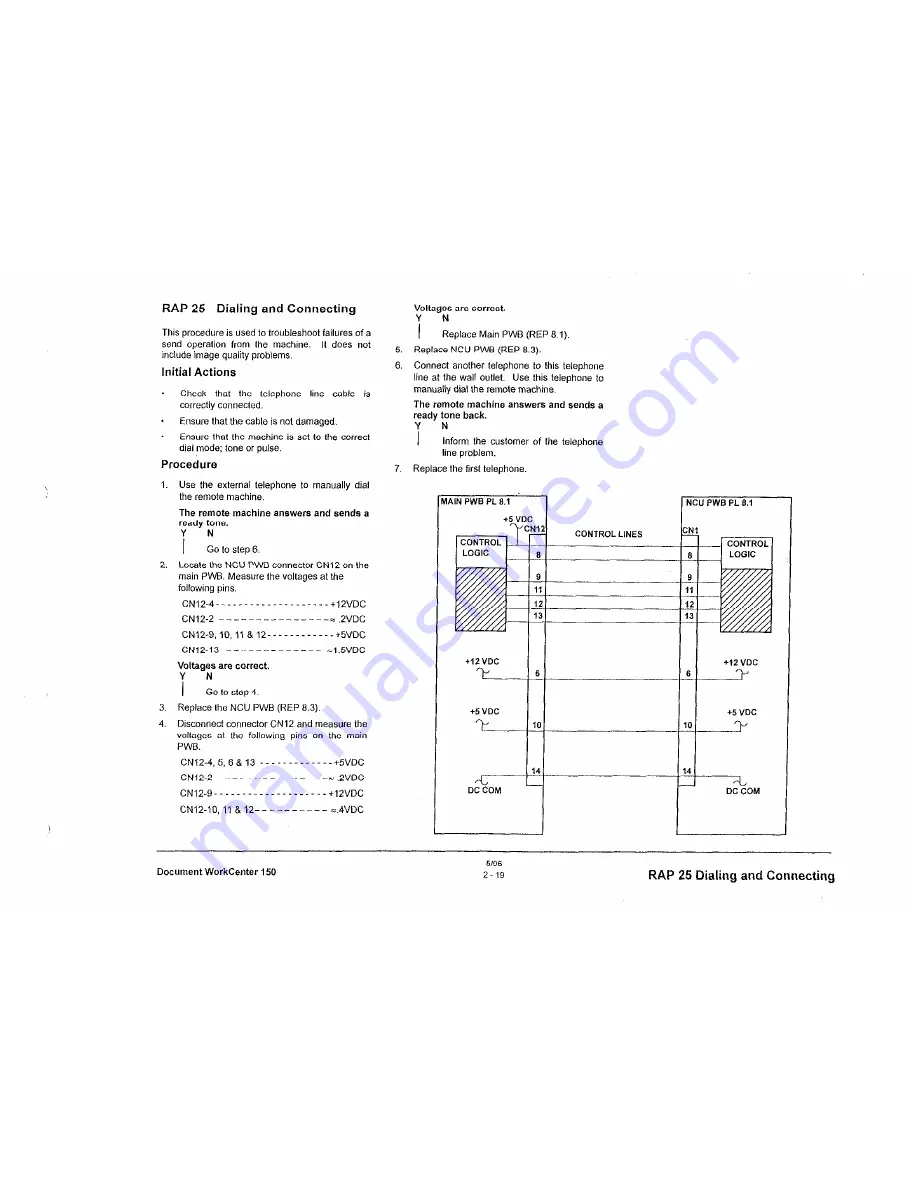 Xerox Document Workcenter 150 Service Manual Download Page 39