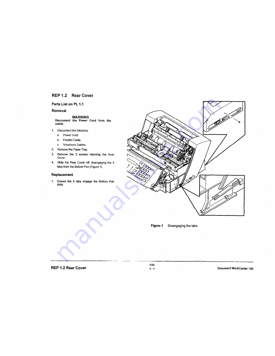 Xerox Document Workcenter 150 Скачать руководство пользователя страница 60