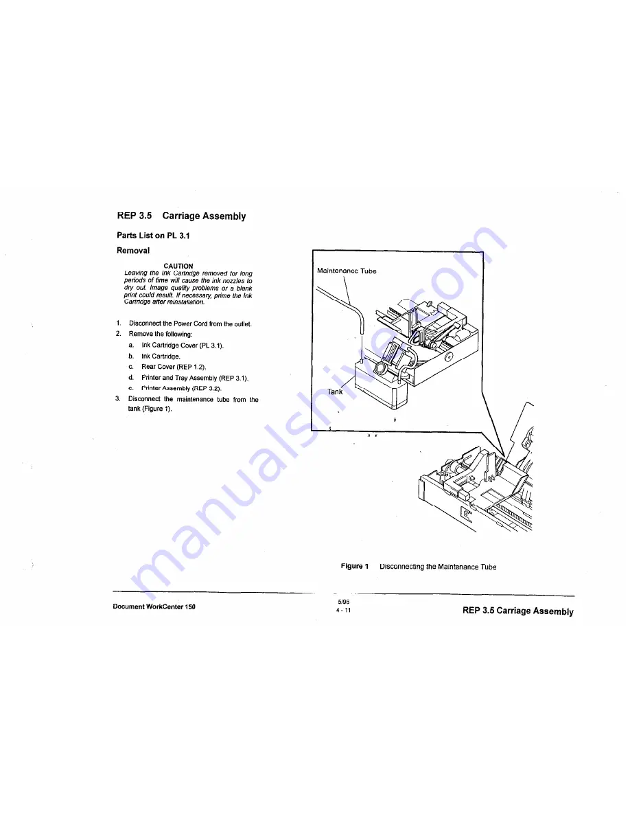 Xerox Document Workcenter 150 Service Manual Download Page 67