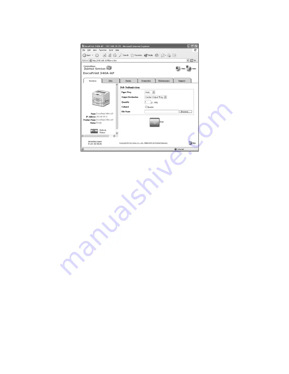 Xerox DocuPrint 240A User Manual Download Page 48