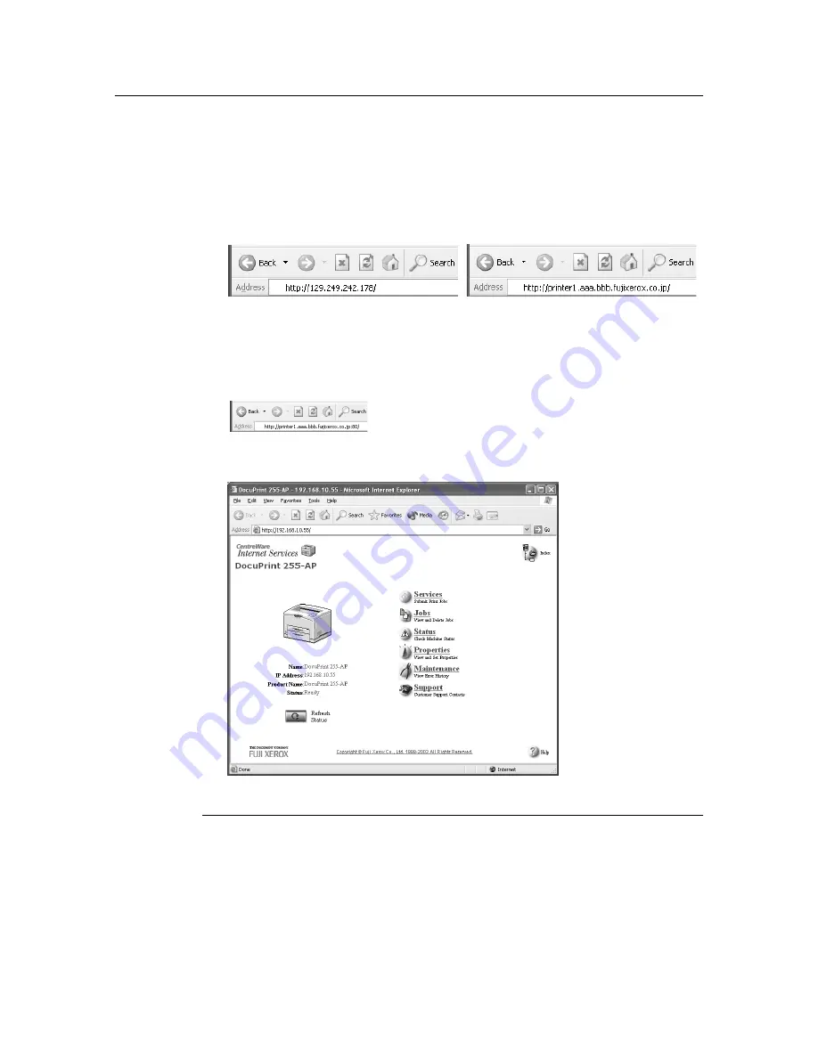 Xerox DocuPrint 305 User Manual Download Page 132