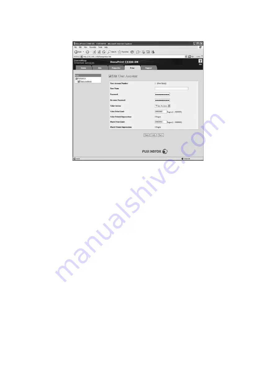 Xerox DocuPrint C2200 User Manual Download Page 160