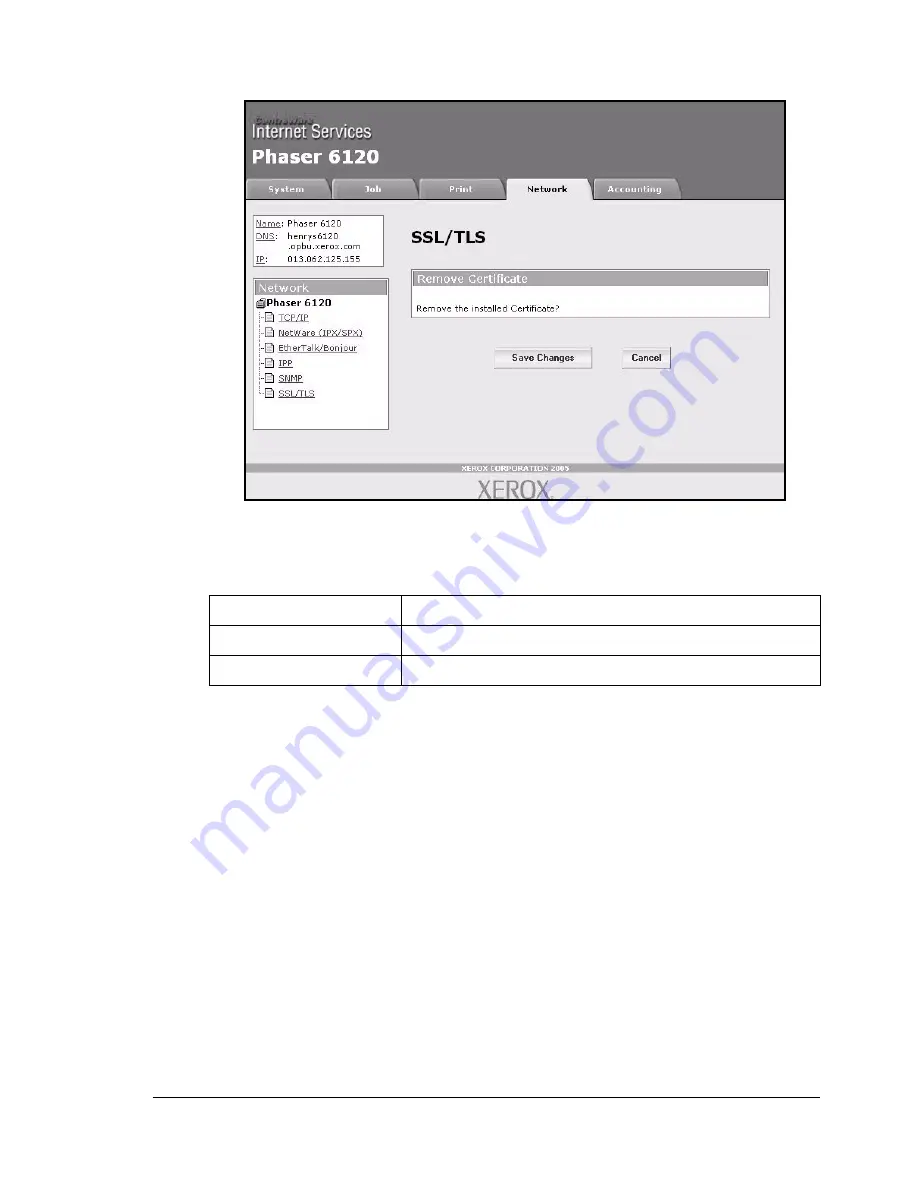 Xerox Phaser 6120 Reference Manual Download Page 192