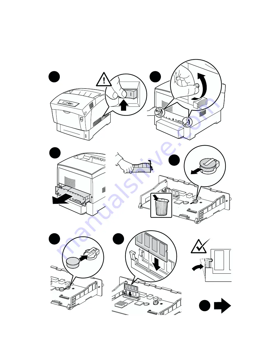 Xerox Phaser 6200DP Quick Setup Manual Download Page 3