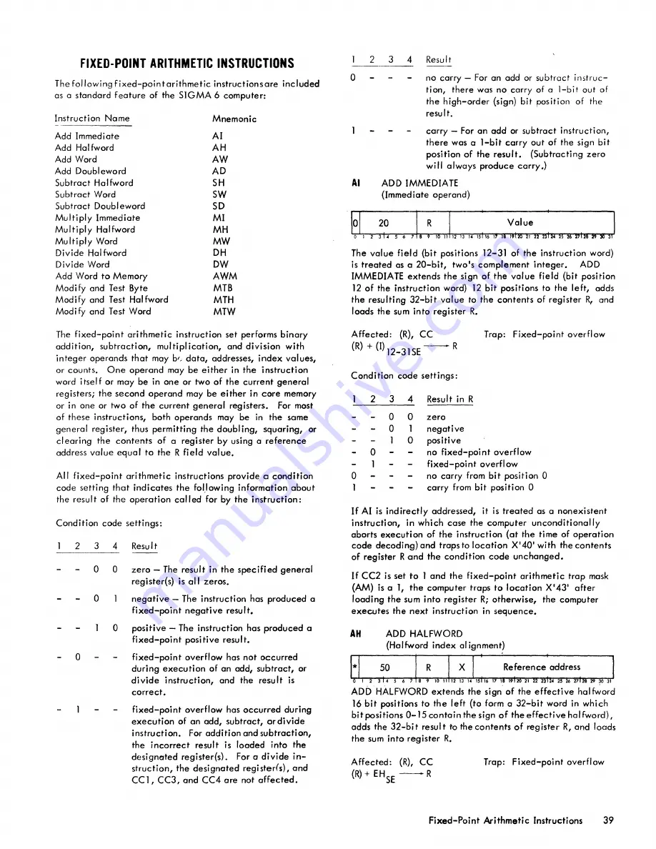 Xerox Sigma 6 Reference Manual Download Page 47