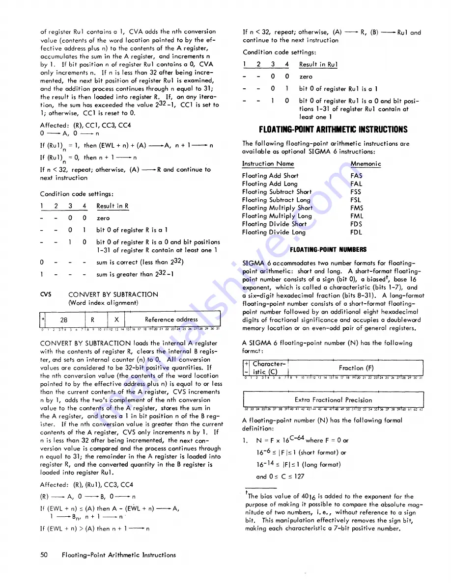 Xerox Sigma 6 Reference Manual Download Page 58