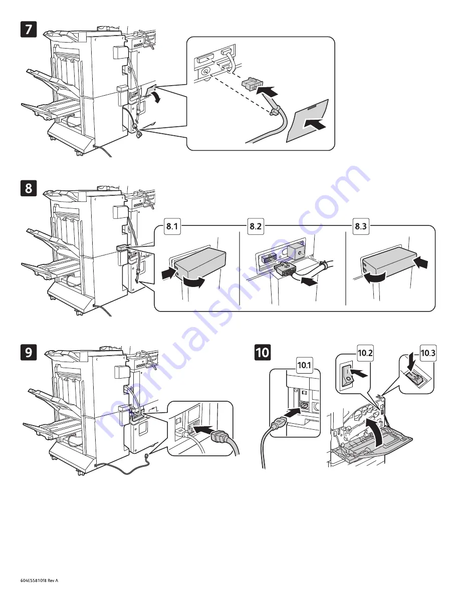 Xerox WorkCentre WC7545 Finisher Install Manual Download Page 8