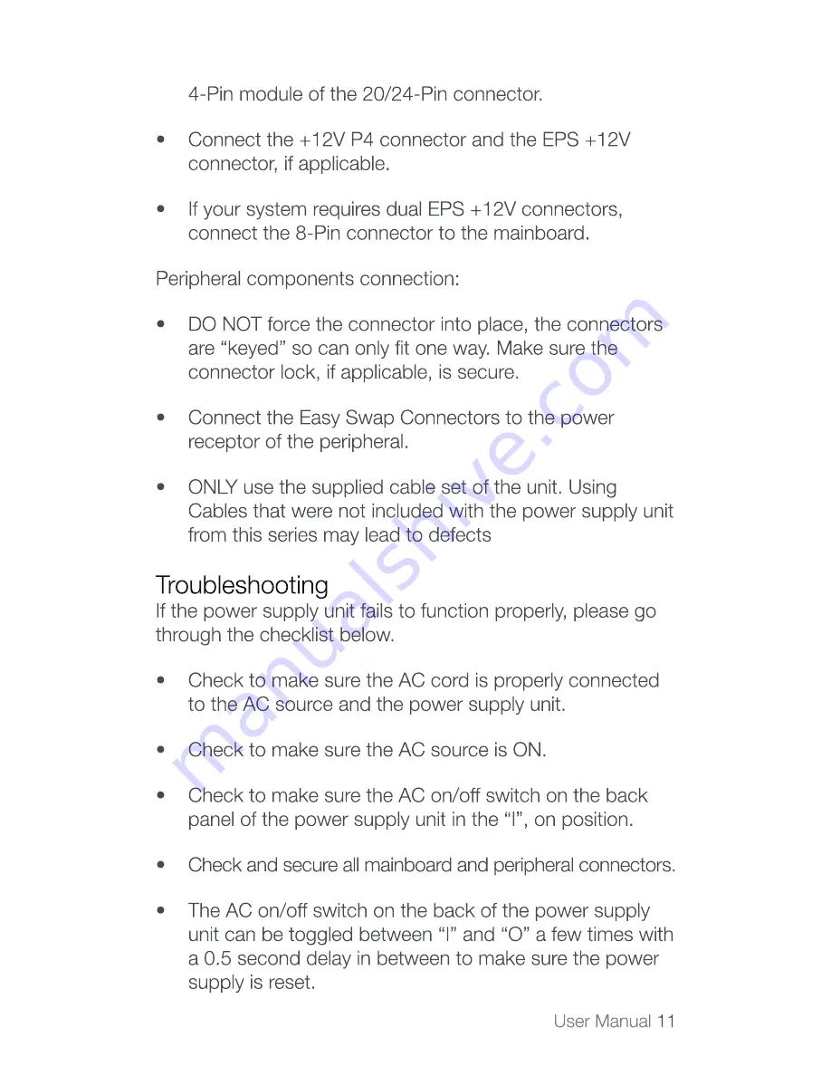 XFX XTR 1050W User Manual Download Page 11