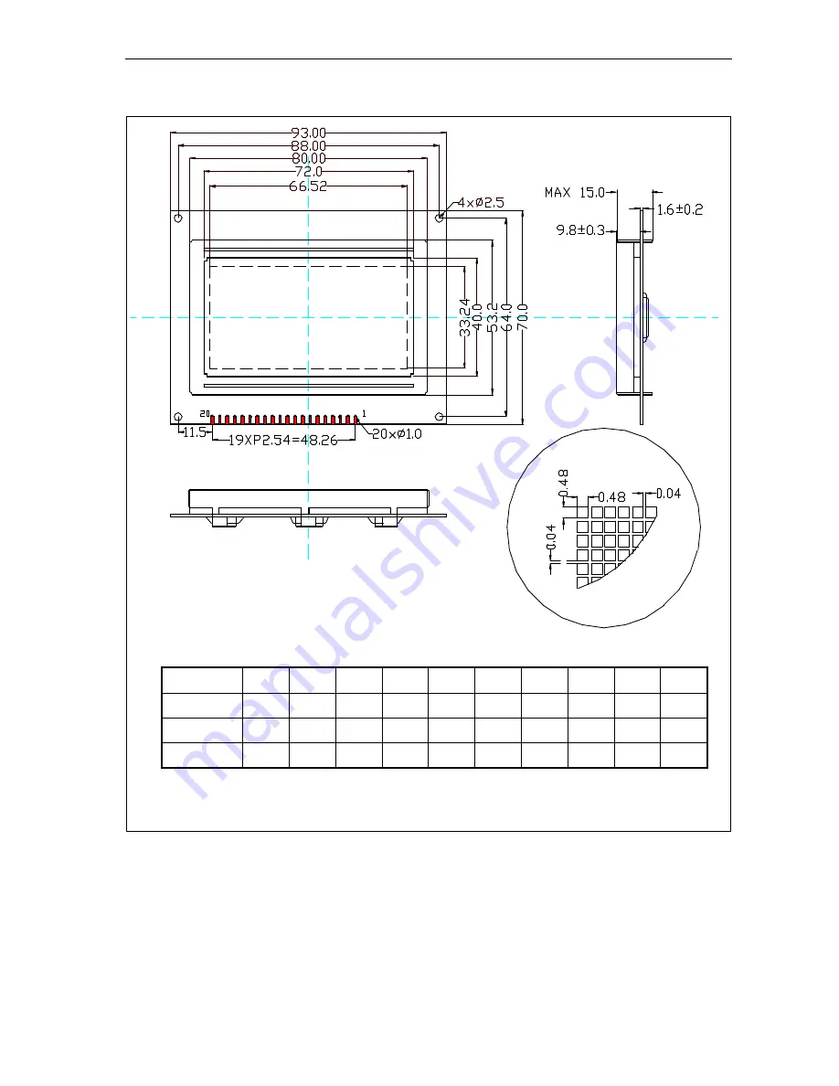 XIAMEN OCULAR GDM12864A Скачать руководство пользователя страница 4