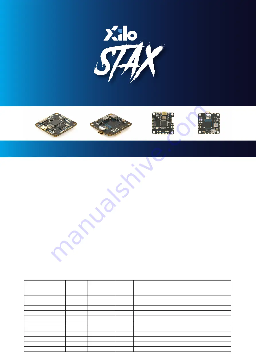 XILO Stax F4 Manual Download Page 1