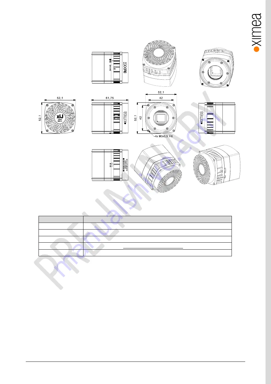 XIMEA xiJ Technical Manual Download Page 20