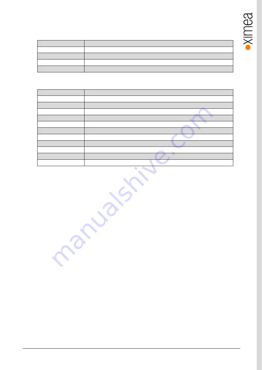 XIMEA xiMU MU181CR-ON Technical Manual Download Page 13