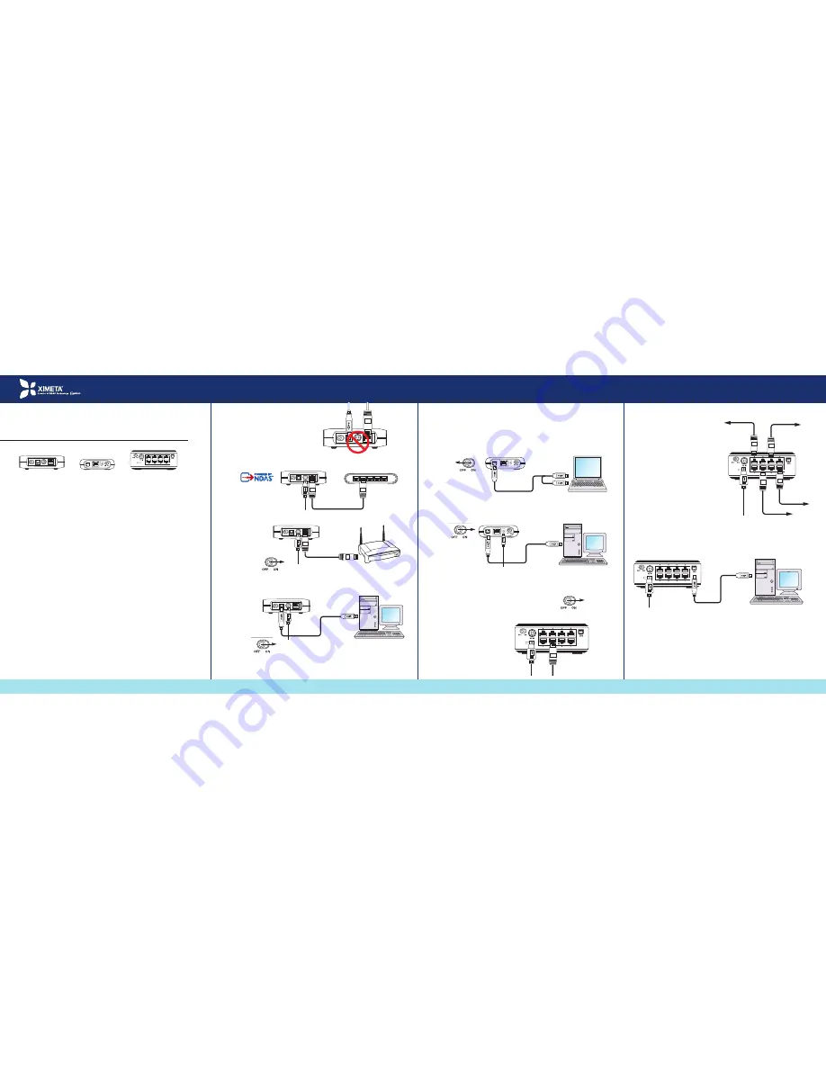 Ximeta NetDisk Mini MNU10-40 Quick Install Manual Download Page 1