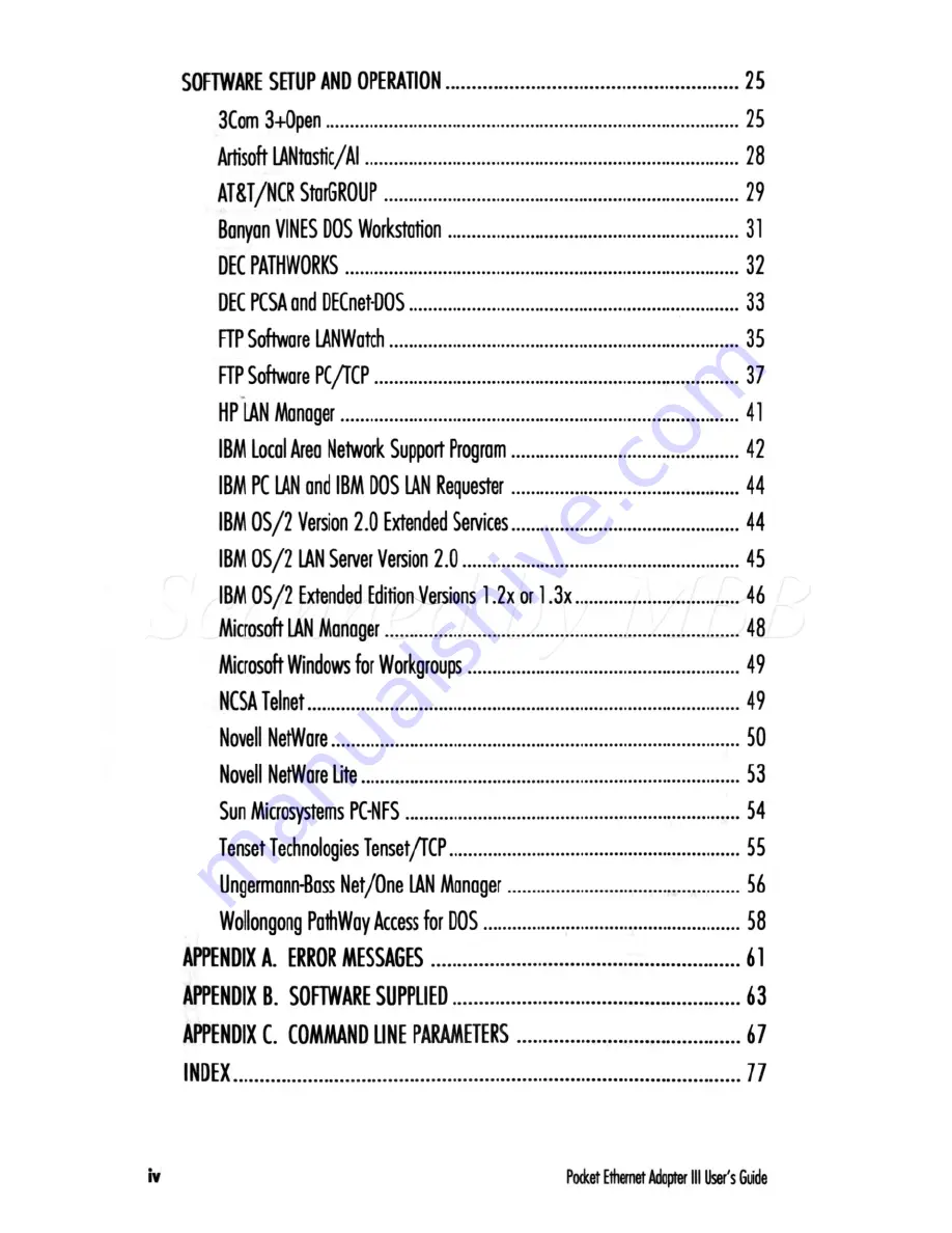 Xircom POCKET ETHERNET ADAPTER III User Manual Download Page 5