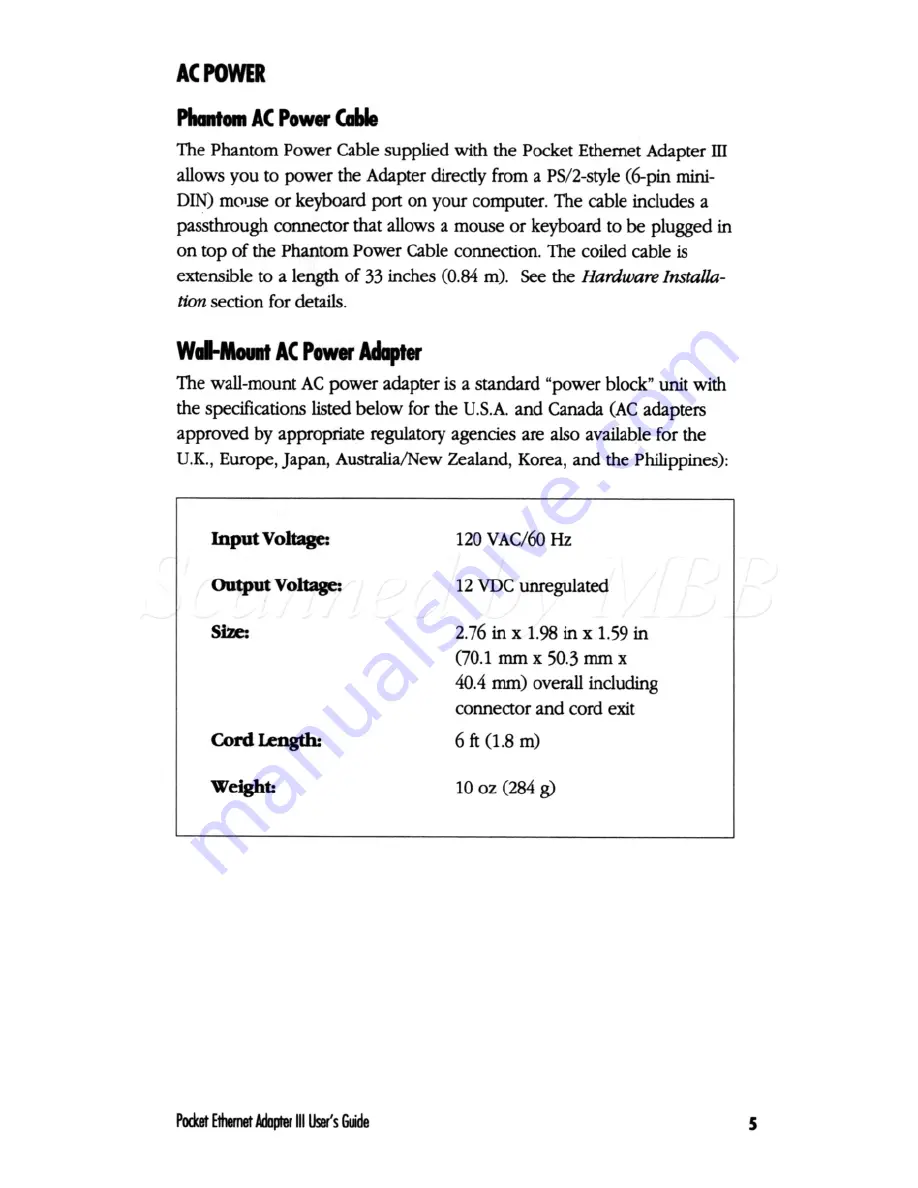 Xircom POCKET ETHERNET ADAPTER III User Manual Download Page 16