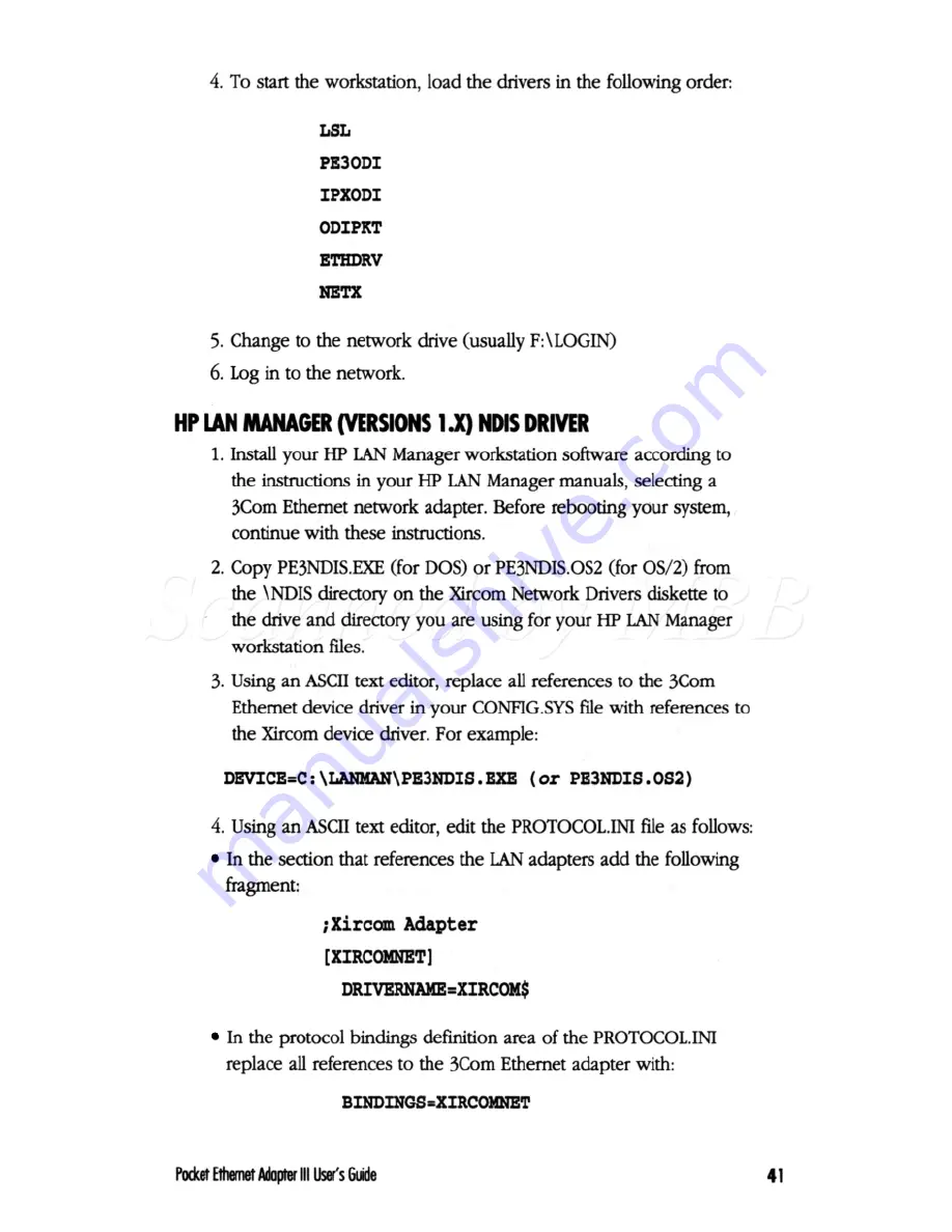 Xircom POCKET ETHERNET ADAPTER III User Manual Download Page 52