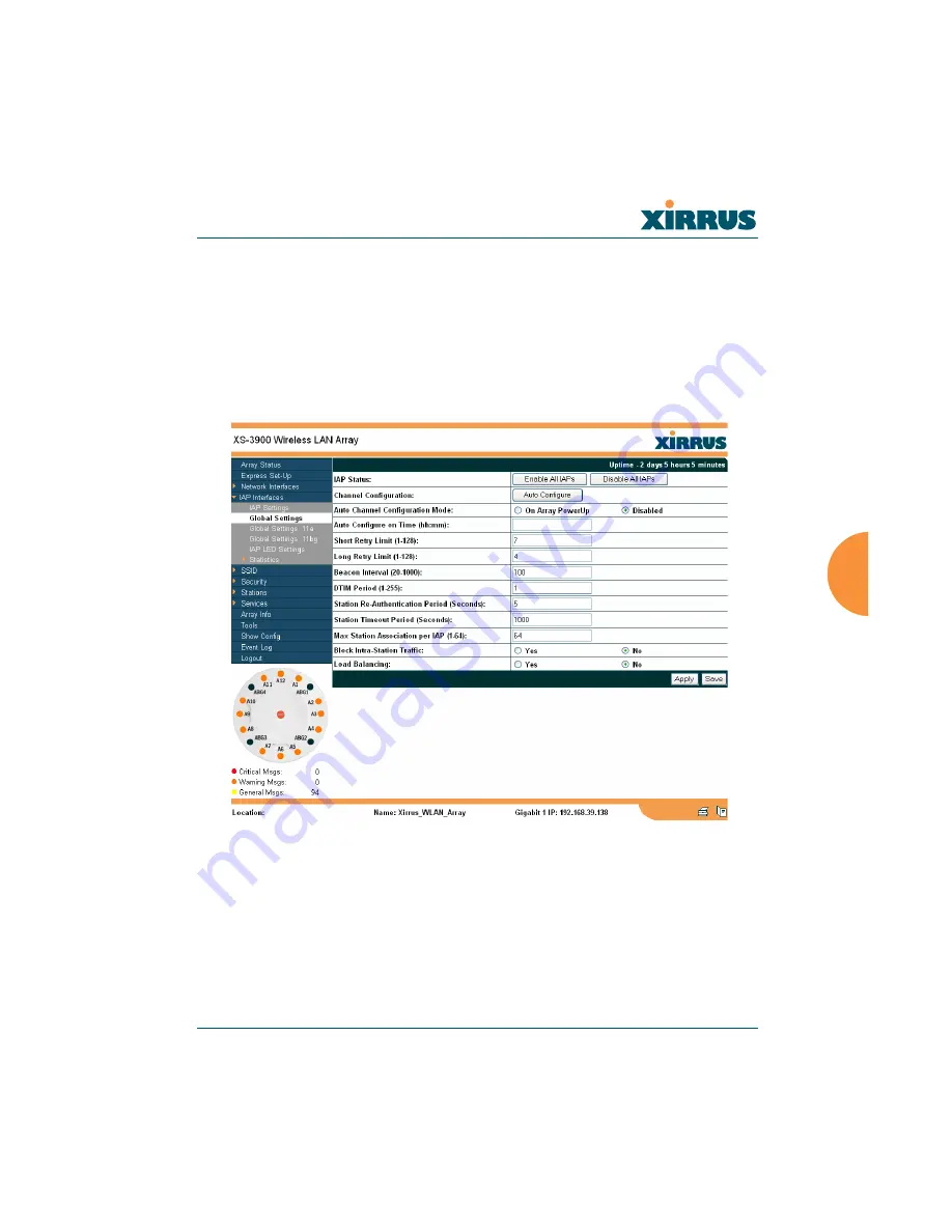 Xirrus Wi-Fi Array XS-3900 User Manual Download Page 128