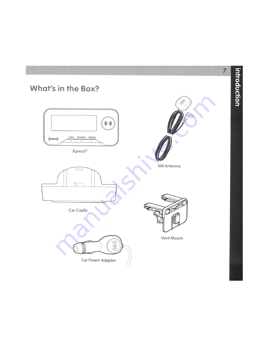 XM Satellite Radio Audiovox XMCK5P XPRESS-EZ Скачать руководство пользователя страница 7