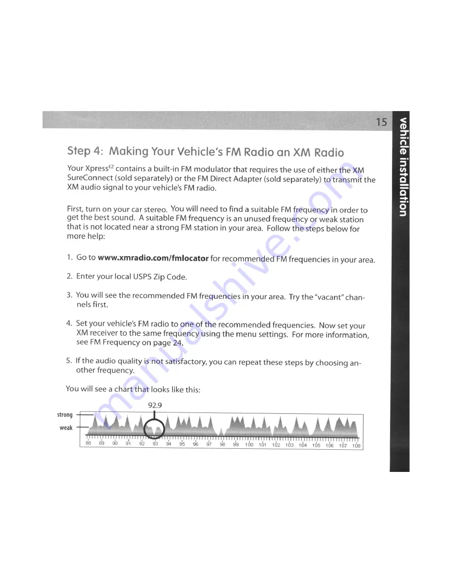 XM Satellite Radio Audiovox XMCK5P XPRESS-EZ User Manual Download Page 15