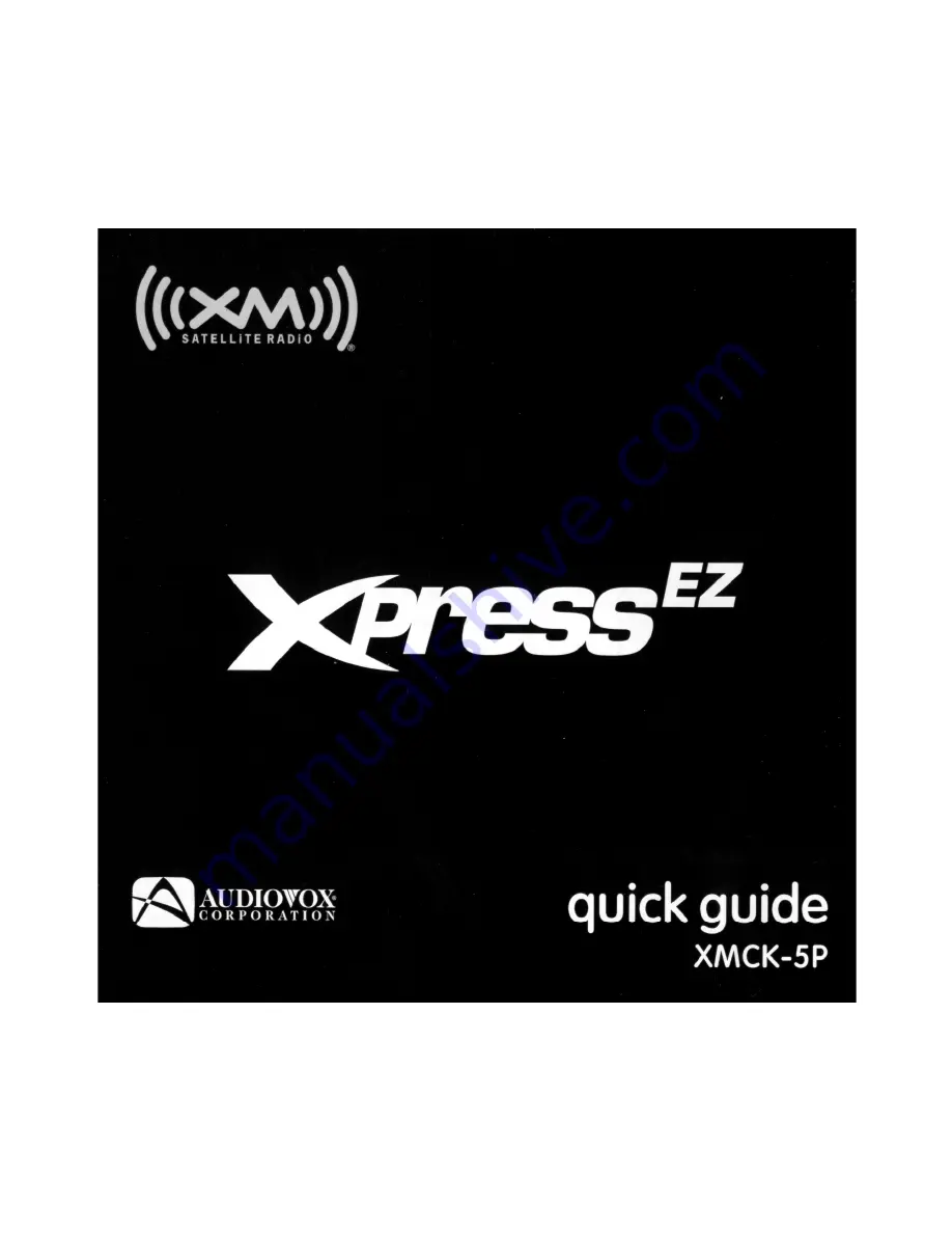 XM Satellite Radio Audiovox XMCK5P XPRESS-EZ Скачать руководство пользователя страница 41