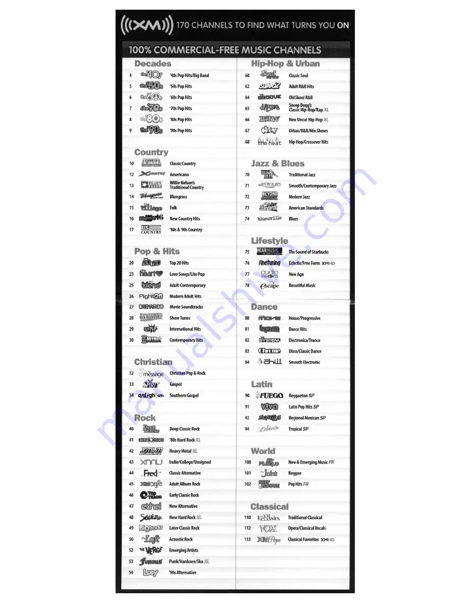 XM Satellite Radio Audiovox XMCK5P XPRESS-EZ User Manual Download Page 50