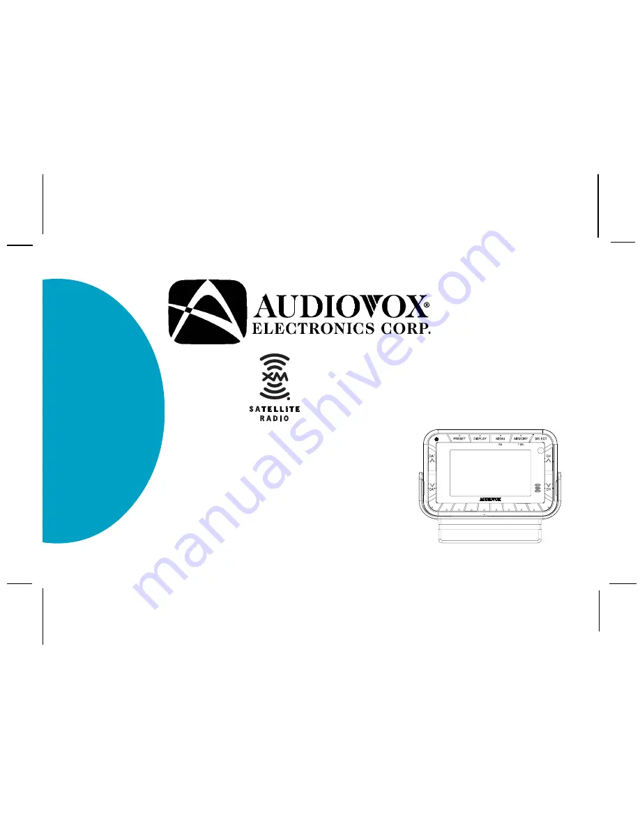 XM Satellite Radio XC9 Installation Manual Download Page 1