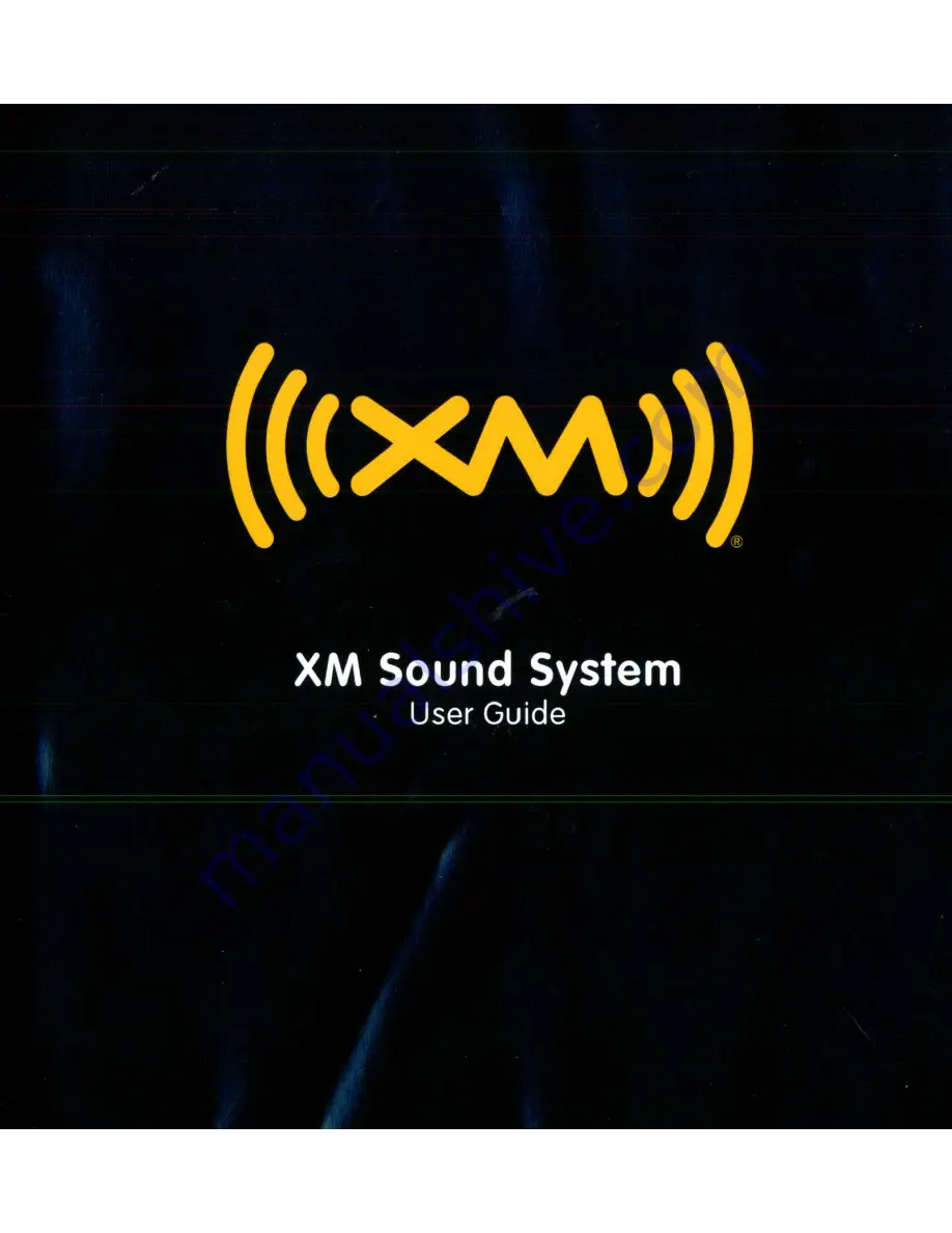 XM Sound System Скачать руководство пользователя страница 1