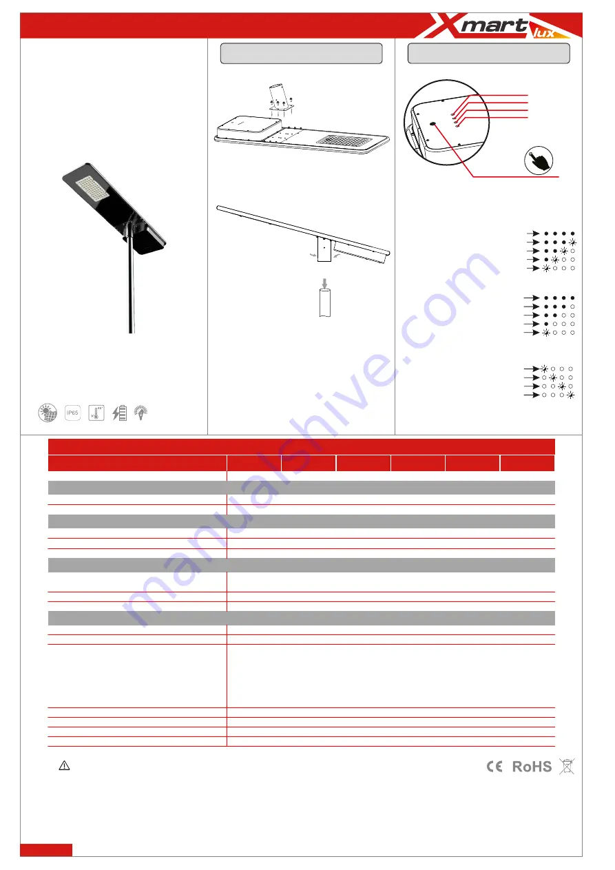 Xmart lux Street Light Series Installation Instructions Download Page 1