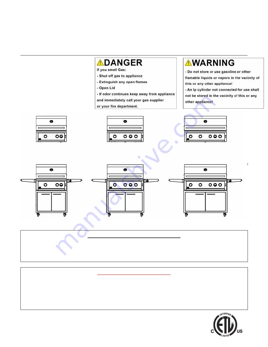 Xo XOGRILL30L Скачать руководство пользователя страница 2