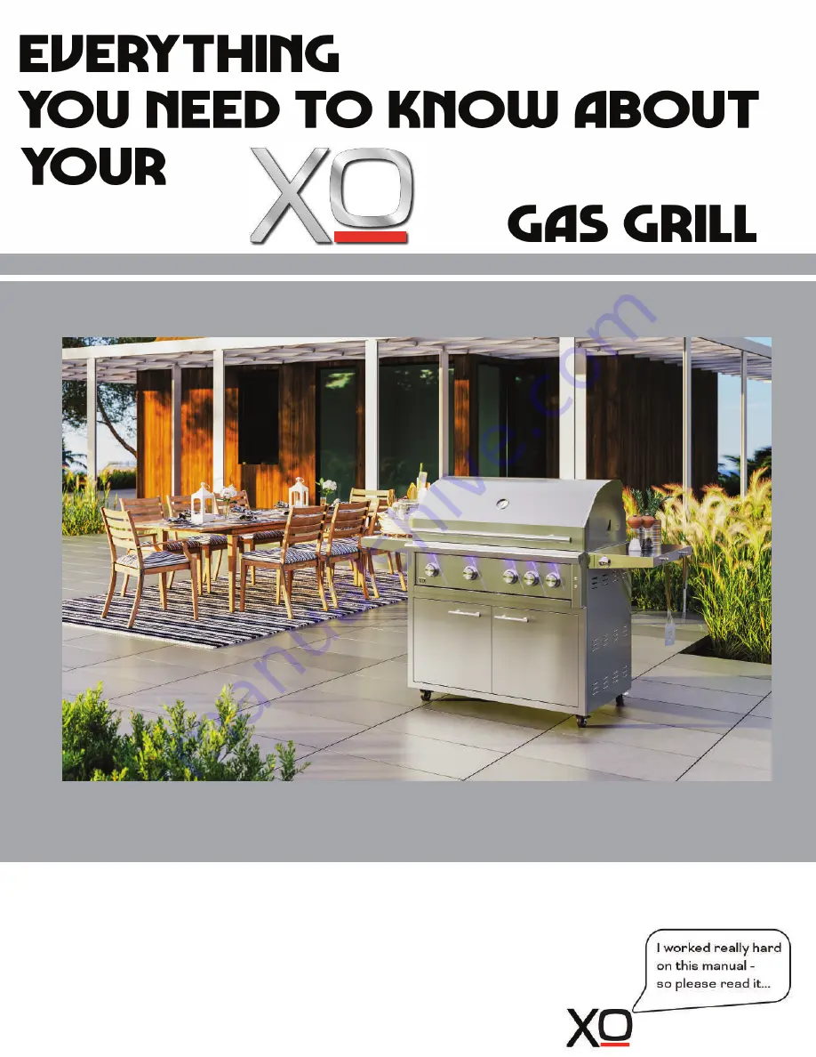 Xo XOGRILL32XLT Care & Use/Installation Manual Download Page 1