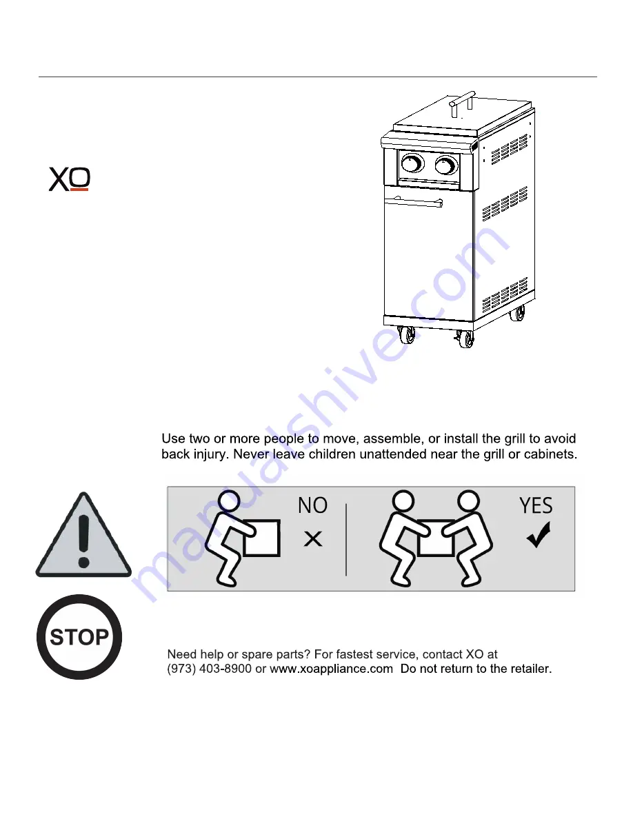 Xo XOGSBCARTXLT Assembly Instructions Manual Download Page 1