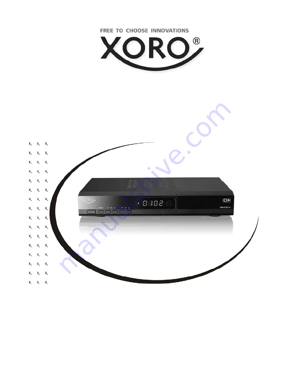 Xoro HRM 8760 CI+ Скачать руководство пользователя страница 1