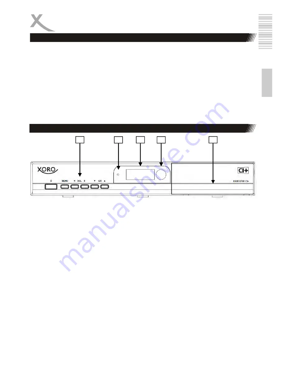 Xoro HRM 8760 CI+ Скачать руководство пользователя страница 7