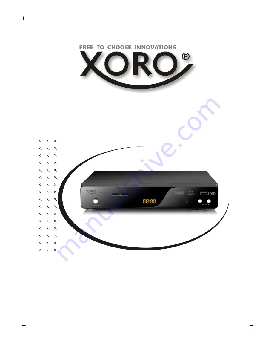 Xoro HRS 3400 Operation Manual Download Page 1