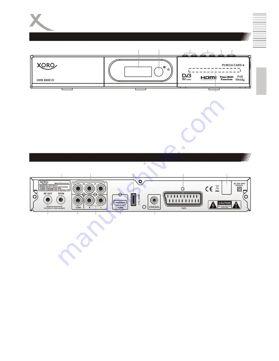 Xoro HRS 8600 CI Скачать руководство пользователя страница 11